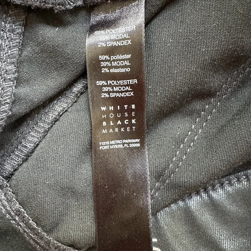 White House black market coated black moto skinny jean size 6 - Picture 10 of 10